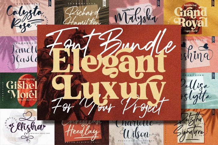 LUXURY AND ELEGANT FONT BUNDLE Font Download