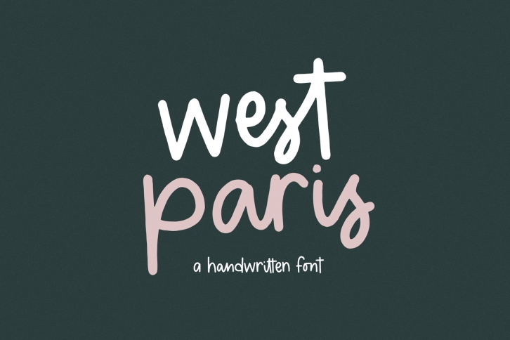 West Paris - A Cute Handwritten Font Font Download