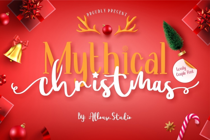 Mythical Christmas - Lovely Couple Font Font Download