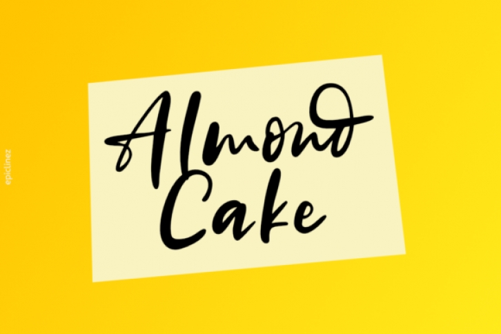 Almond Cake Font Download