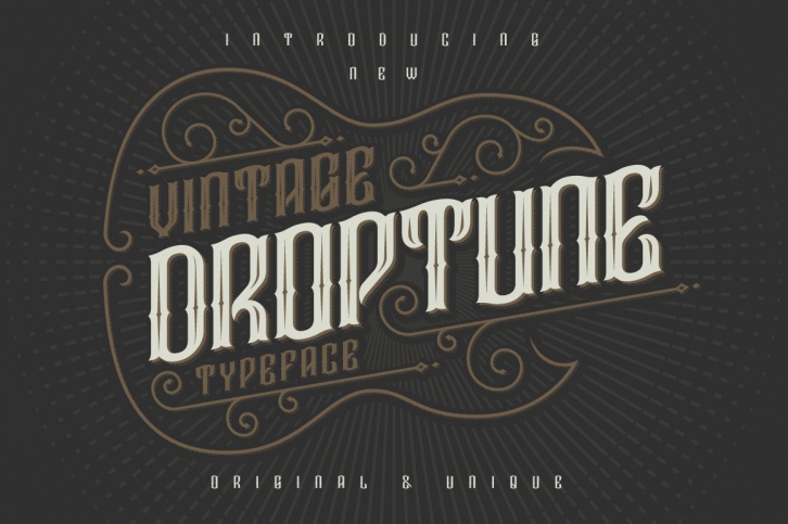 Droptune typeface Font Download