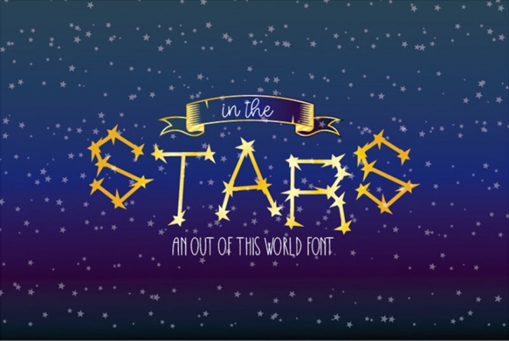 In The Stars Display Font Font Download