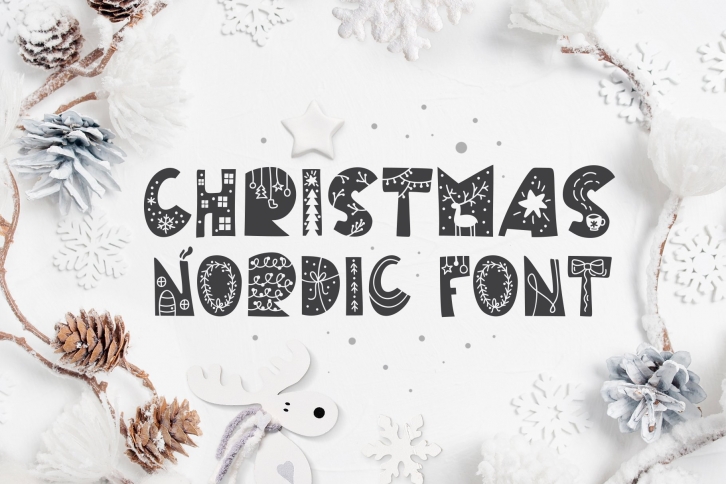 Christmas Nordic Font Font Download