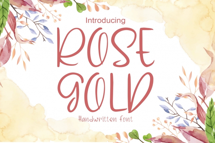 Rose Gold Font Download