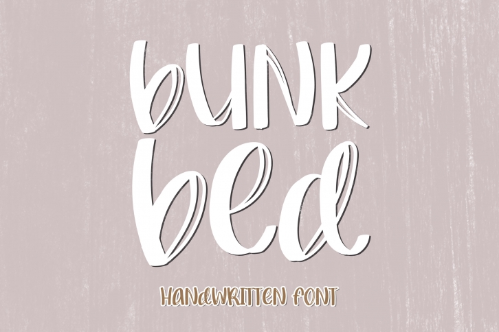 Bunk Bed - A Quirky Handwritten Font Font Download