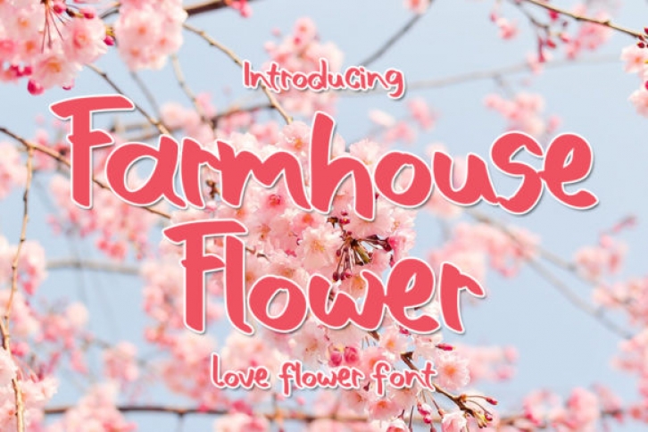 Farmhouse Flower Font Download