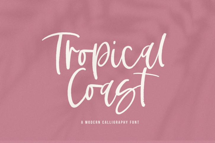 Tropical Coast - Modern Handwritten Font Font Download