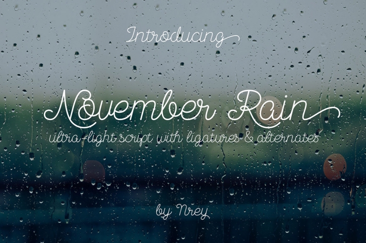 November rain Font Download