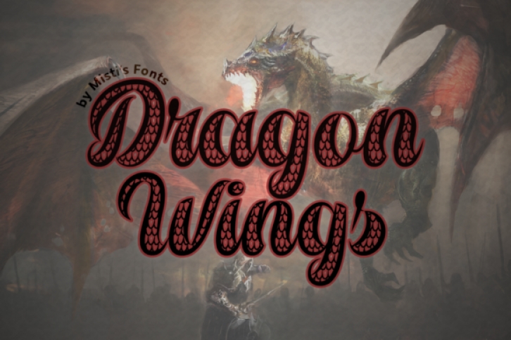 Dragon Wings Font Download