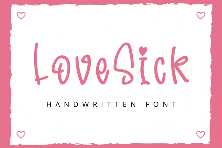 LoveSick-Quirky Handwritten Font Font Download