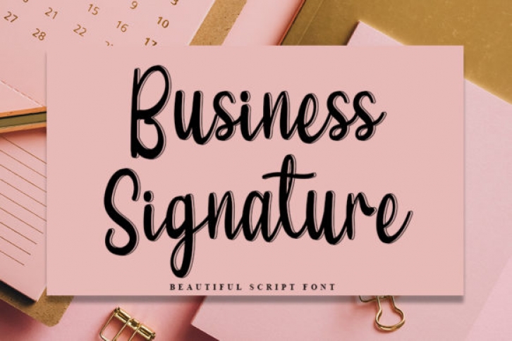 Business Signature Font Download