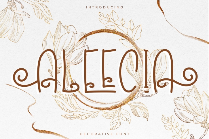 Aleecia | Decorative Font Font Download