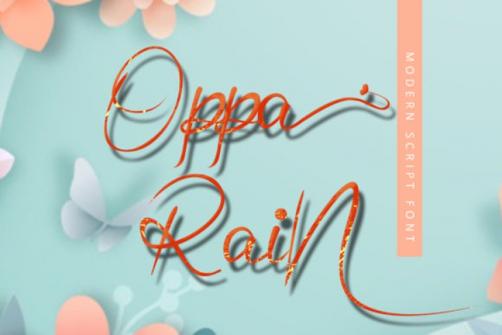 Oppa Rain Font Download