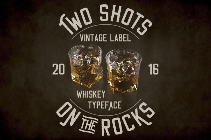 Two Shots On The Rocks Font Font Download