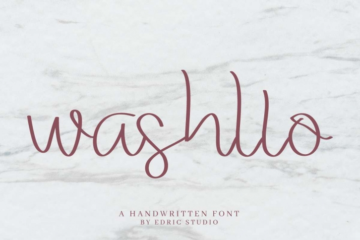 Washllo Font Download