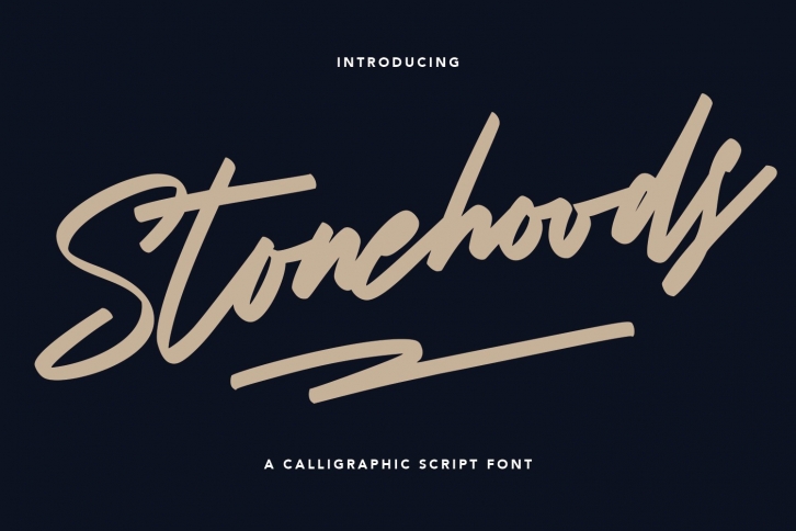 Stonehoods Calligraphic Script Font Font Download