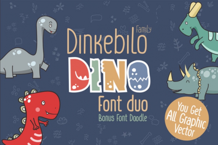 Dinkebilo Dino Font Download