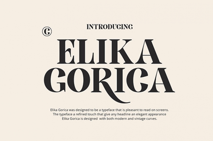 Elika Gorica Font Download