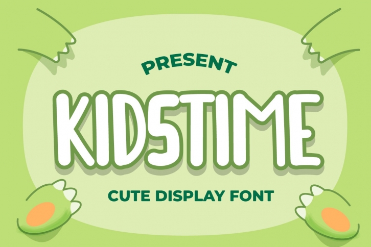 Kidstime - Cute Display Font Font Download