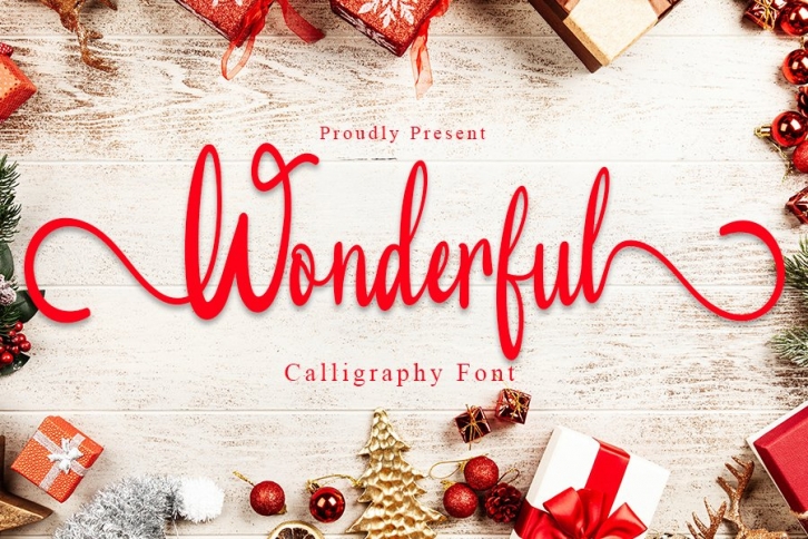 Wonderful - Modern Calligraphy Font Font Download