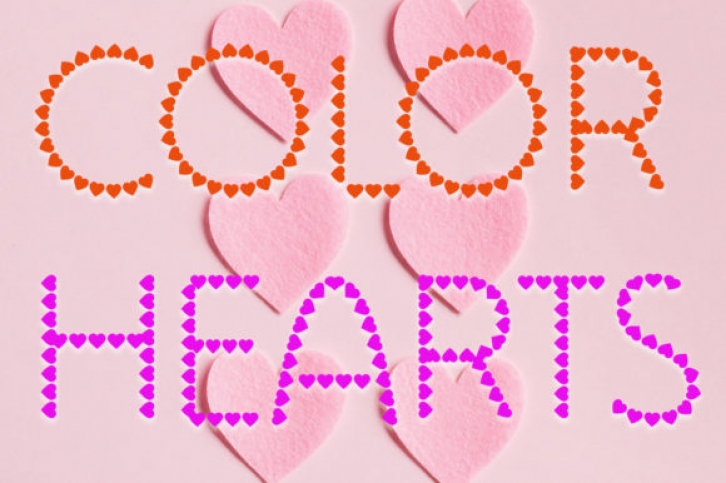 Color Hearts Font Download
