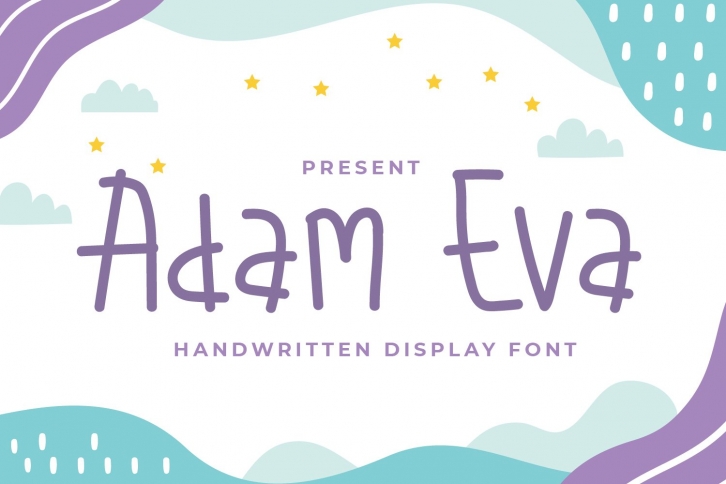 Adam Eva - Handwritten Display Font Font Download