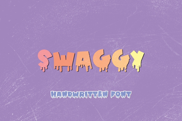 Swaggy - A Spooky Handwritten Display Font Font Download