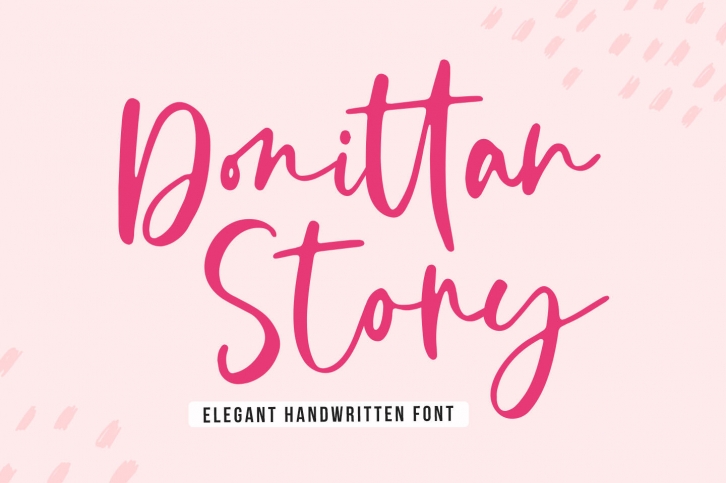 Donittan Story - Elegant Handwritten Font Font Download