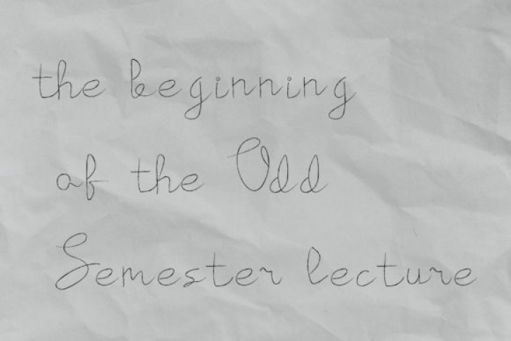 The Beginning of the Odd Semester Font Download
