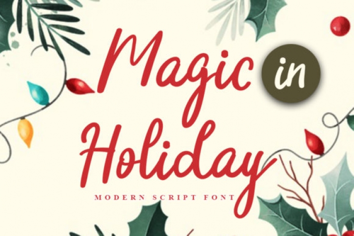 Magic in Holiday Font Download