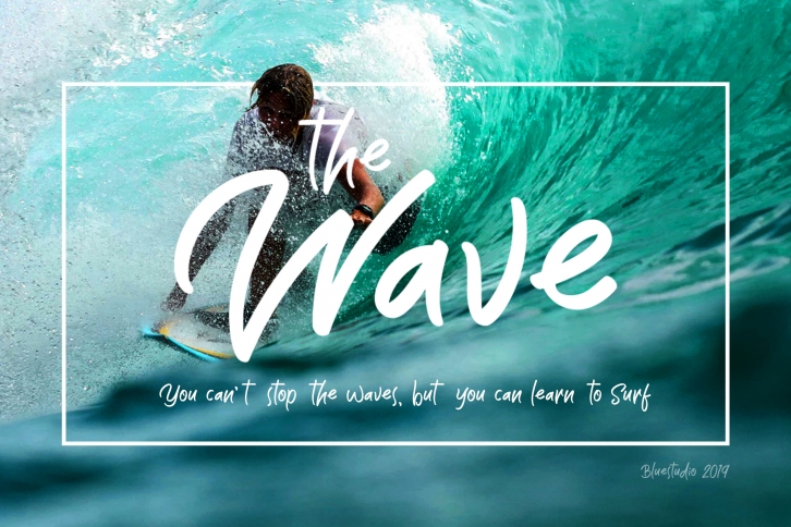 The Wave // Display Font Font Download