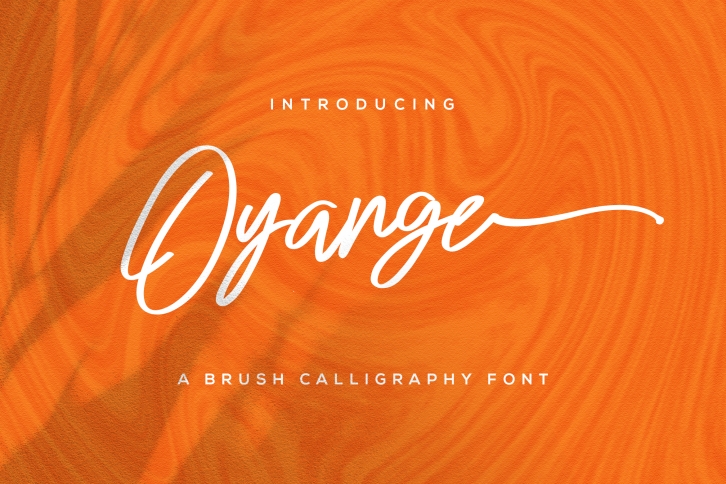 Oyange - Brush Calligraphy Font Font Download