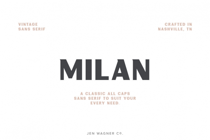 Milan | A Vintage Sans Serif Font Download