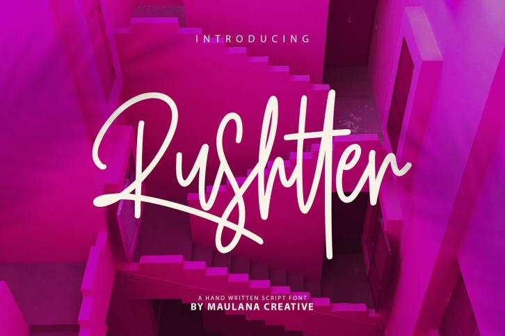 Rushtter Signature Font Font Download