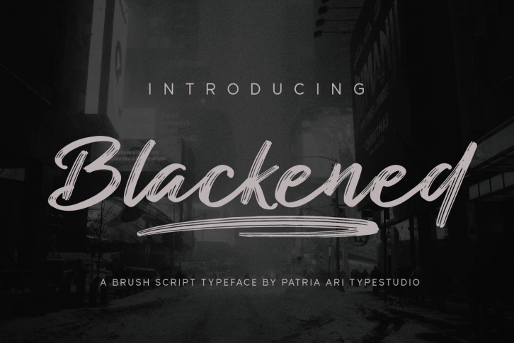 Blackened Font Download