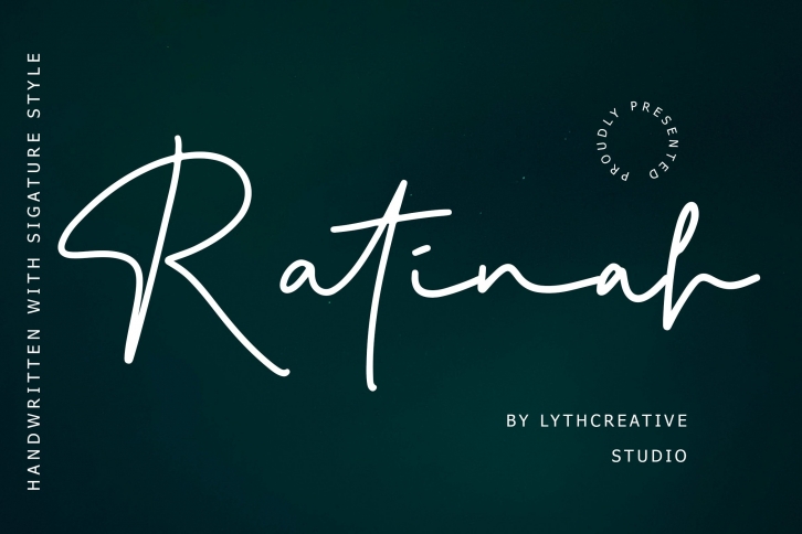 Ratinah Signature Font Font Download