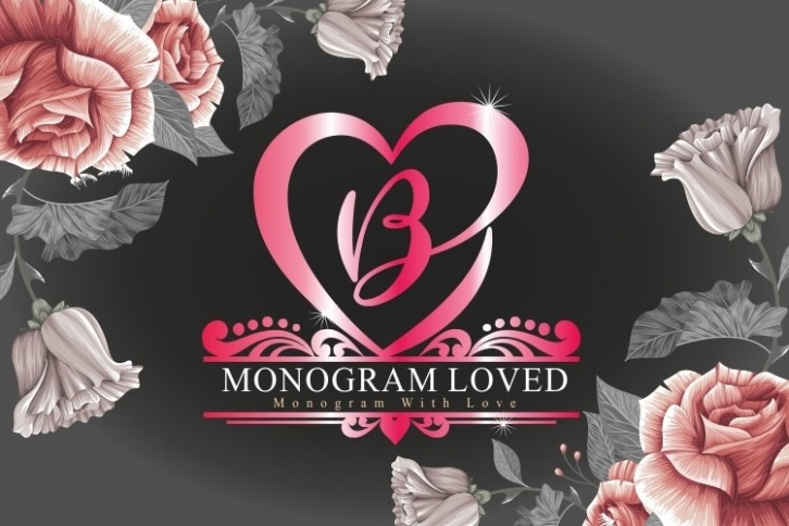 MONOGRAM LOVED Font Download