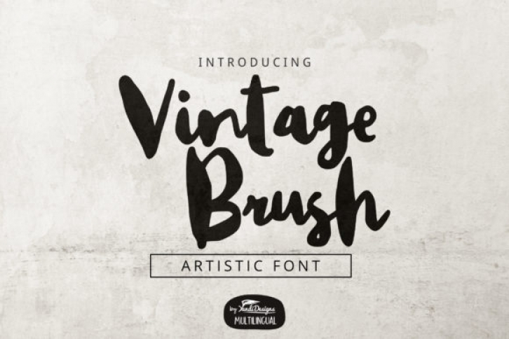 Vintage Brush Font Download