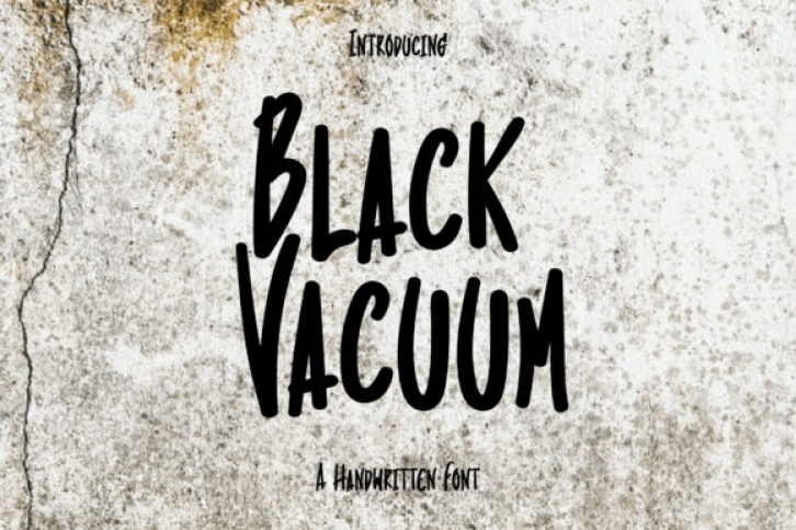 Black Vacuum Font Download