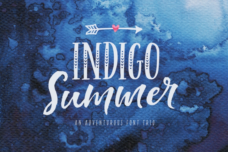 Indigo Summer Font Duo Font Download