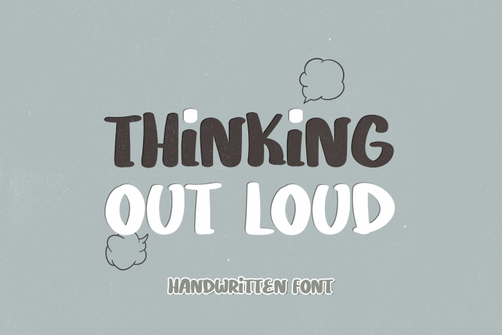 Thinking Out Loud - A Quirky Handwritten Font Font Download