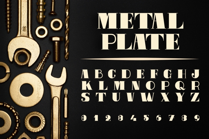 Metal Plate Font Download