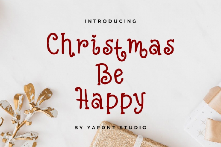 Christmas Be Happy Font Download
