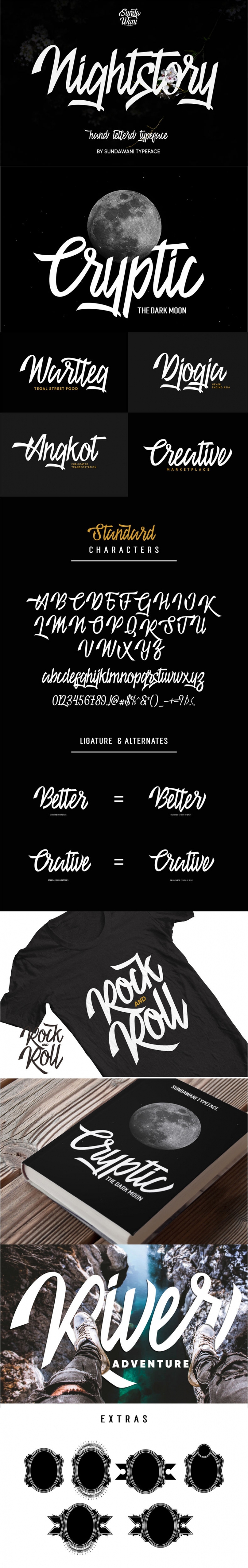 Nightstory Typeface 40% 0ff Font Download