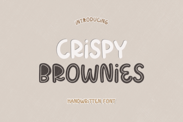 The Crispy Brownies Font Download