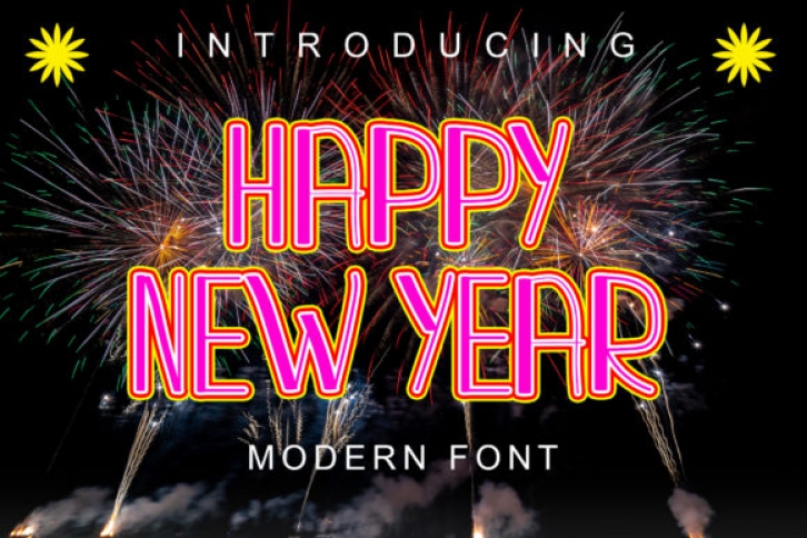 Happy New Year Font Download