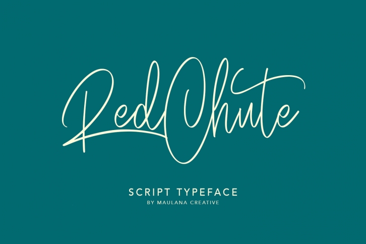 RedChute Modern Script Typeface Handmade Brush Font Download
