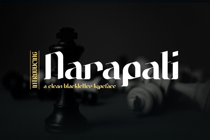 Narapati | A Clean Blackletter Typeface Font Download