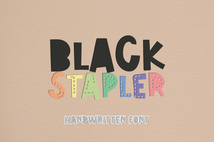Black Stapler - A Sweet Handwritten Font Font Download