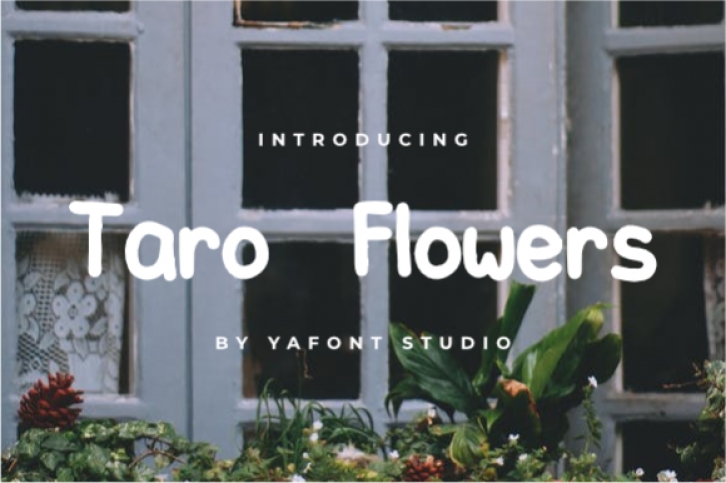 Taro Flowers Font Download